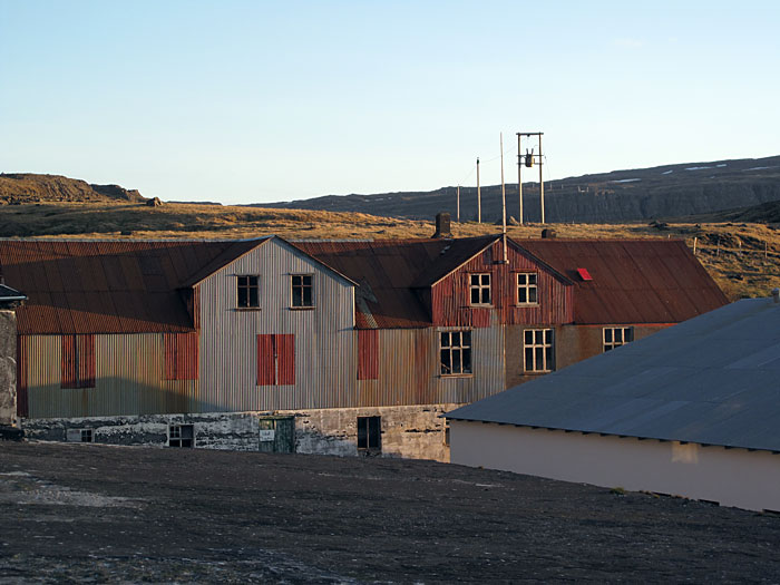 Djúpavík. On the roof of the old herring factory. -  (3 June 2010)