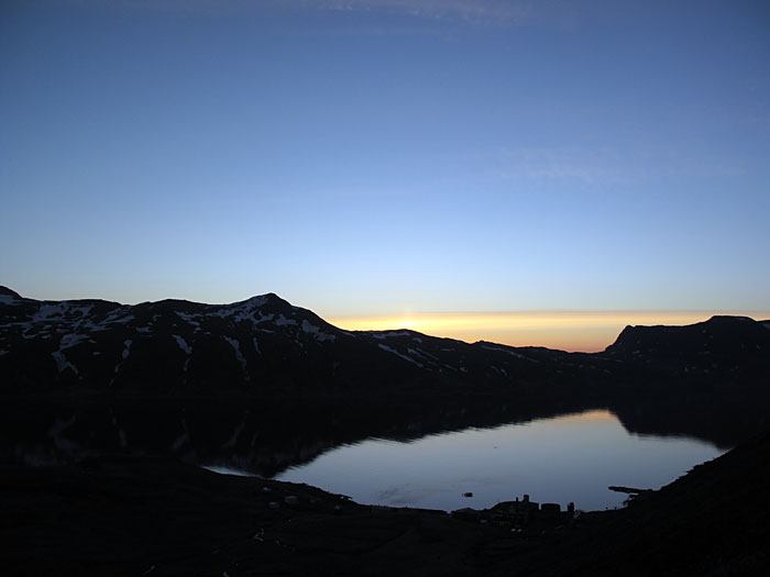 Djúpavík. At 2 o'clock in the morning walking up to the waterfall. -  (3 June 2010)