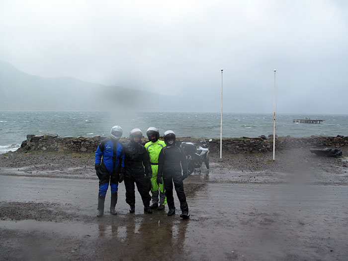 Djúpavík. Regenregen und Regenbogen. -  (22. bis 24.08.2010)