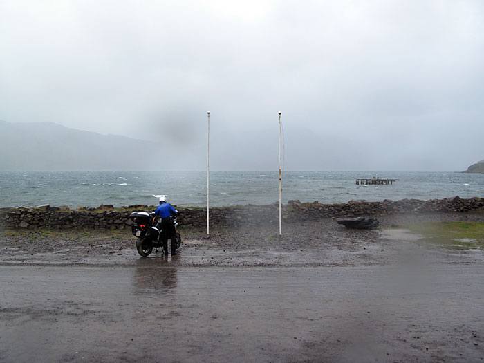 Djúpavík. Regenregen und Regenbogen. -  (22. bis 24.08.2010)