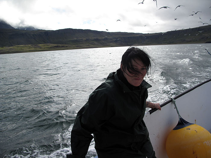 Djúpavík. Finally a trip on the fjord with the boat "Djúpfari". - Brynja. (25 August 2010)