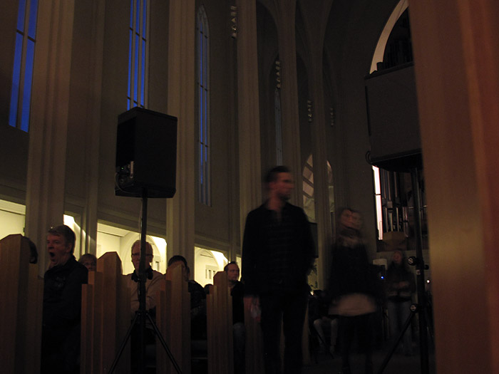 Reykjavík. Konzert: Jóhann Jóhannsson in der Hallgrímskirkja. -  (01.10.2010)