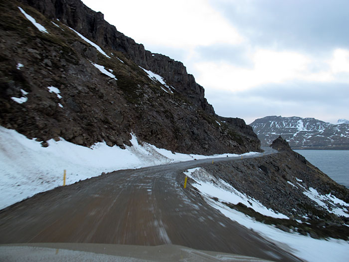 Djúpavík. Finally back in Djúpavík but driving very next to the north! - On the way from Djúpavík to the north! (31 December 2010)