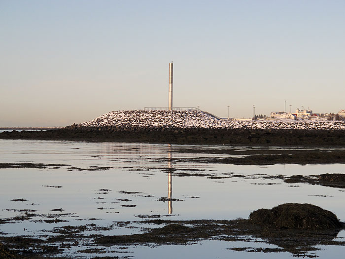 Reykjavík. Sonne am Strand. - Windstille ... (07.02.2011)