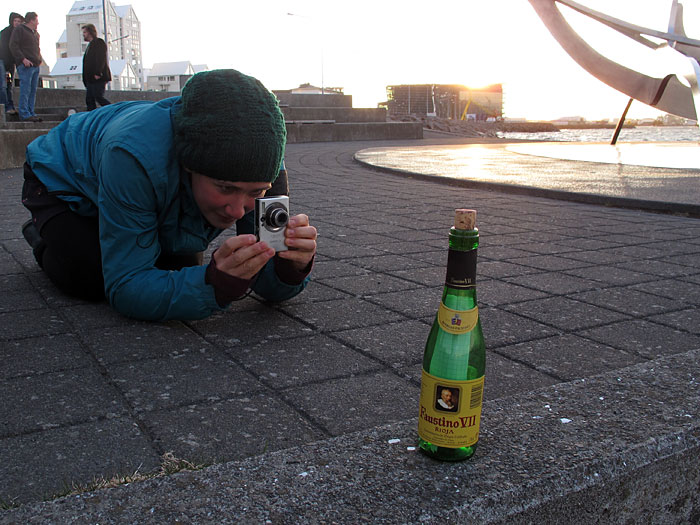 Reykjavík. Wo ist die Flasche jetzt? - Faustino geht auf Reisen... (08.05.2011)