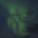 10 September 2011 – Djúpavík. Green clouds (northern lights). (2 pictures)