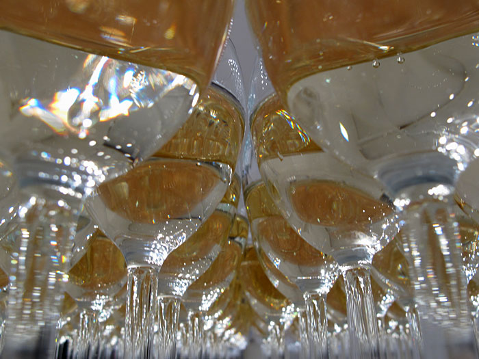 Reykjavík. Wine glases during the vernissage. - II. (20 January 2012)