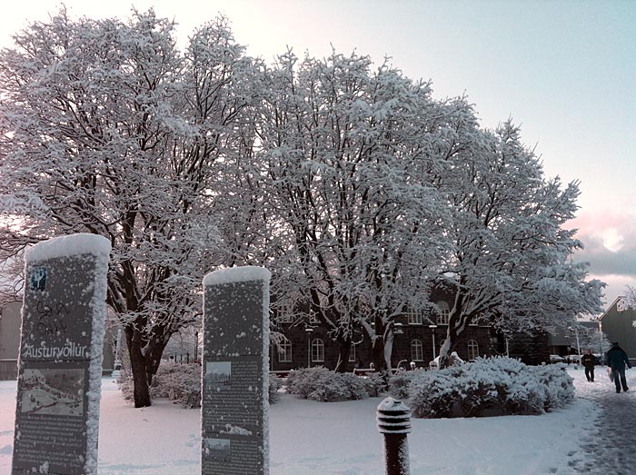 Reykjavík. Wieder Schnee, aber diesmal etwas anders. - VIII. (24.01.2012)