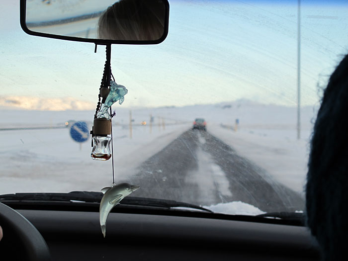 Reykjavík. Ausflug nach Selfoss. - Schnee und Selfoss. IV. (17. and 18.02.2012)