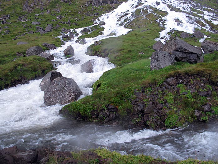 Djúpavík. RAIN RAIN RAIN RAIN. - Djúpavík waterfall. (23 July 2012)