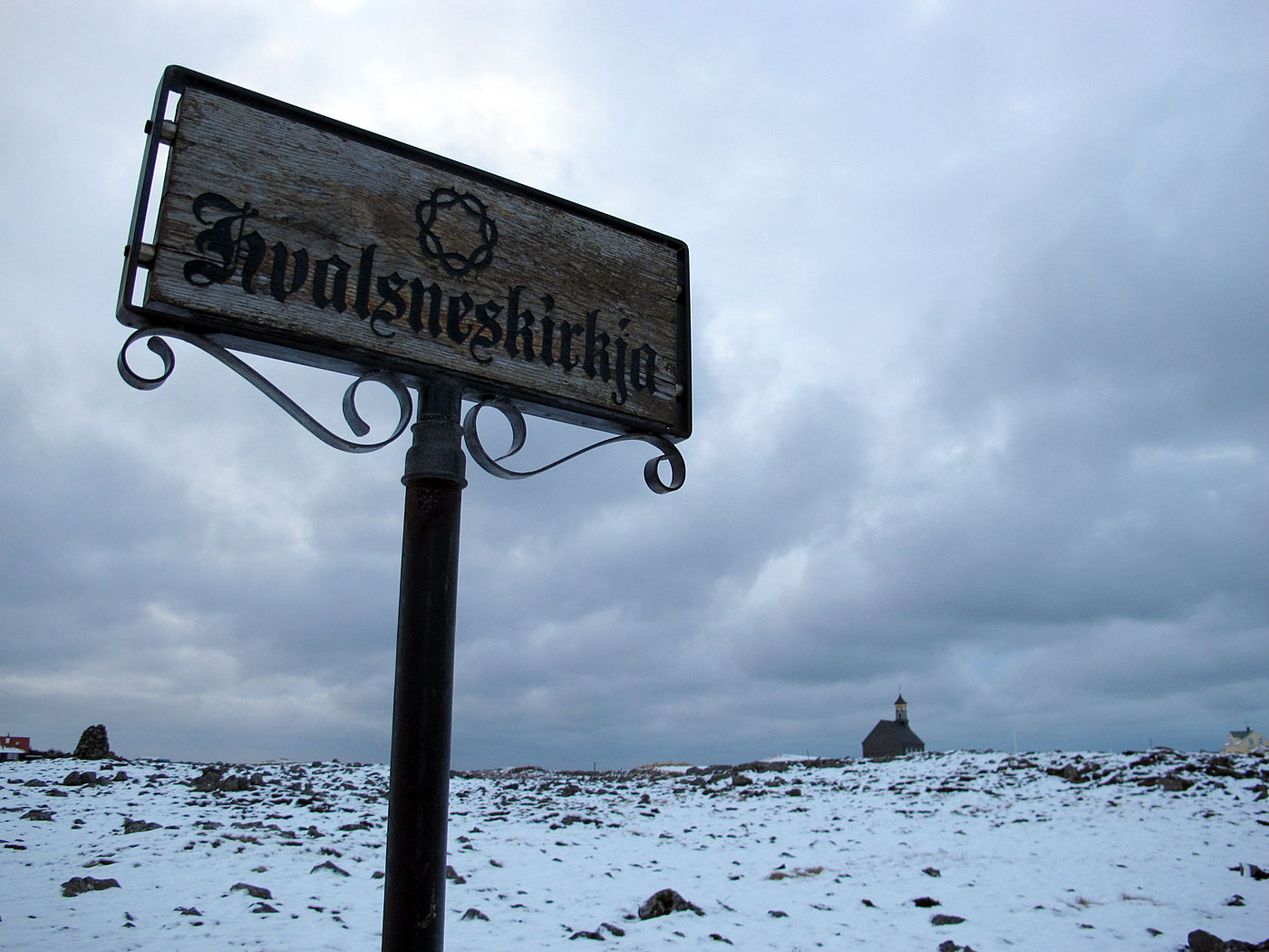 Miðnes. Kurzausflug. - Hvalsneskirkja. I. (30.12.2012)