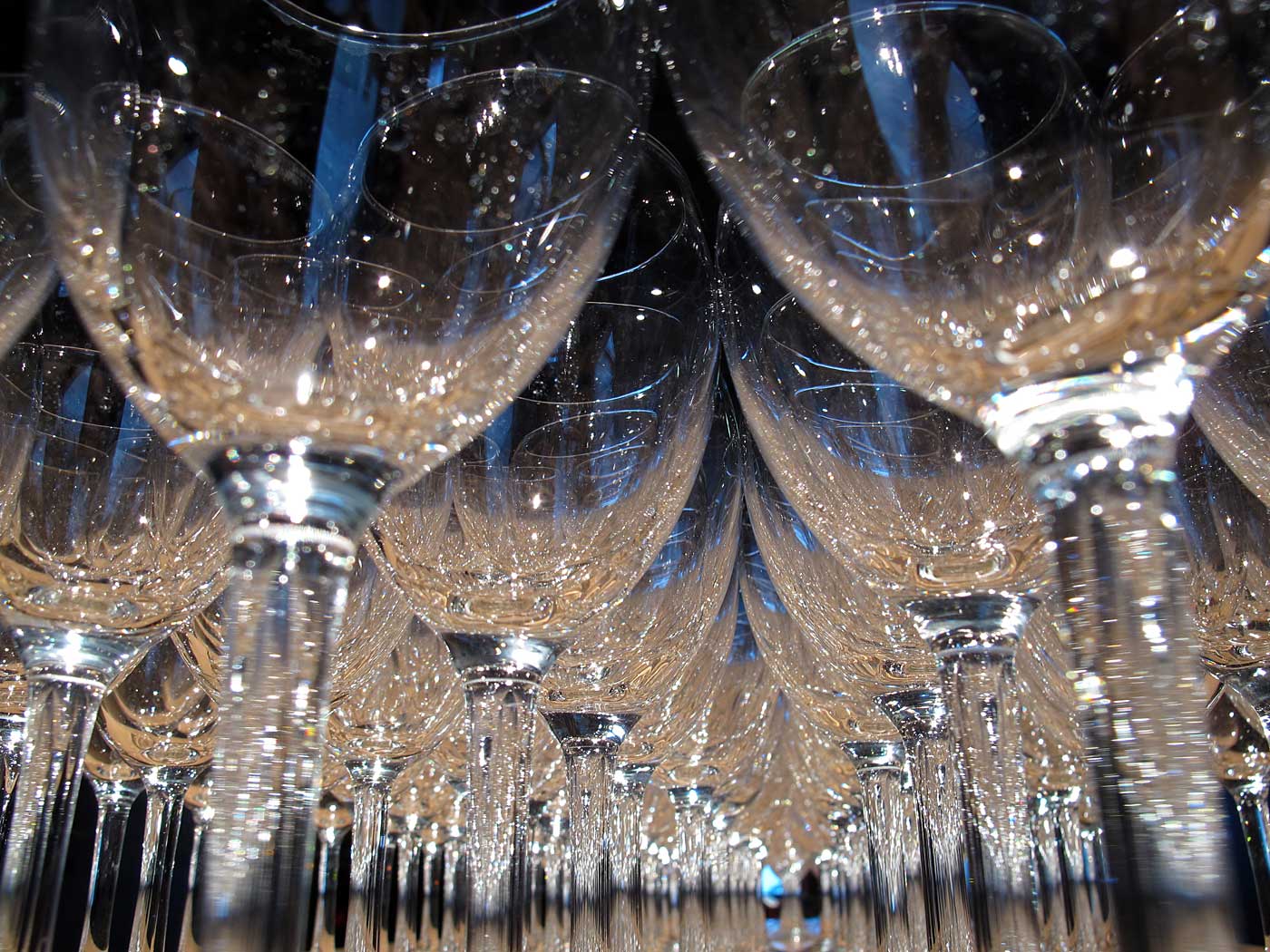 Reykjavík. Wine glasses during an opening event. - IV. (19 January 2013)
