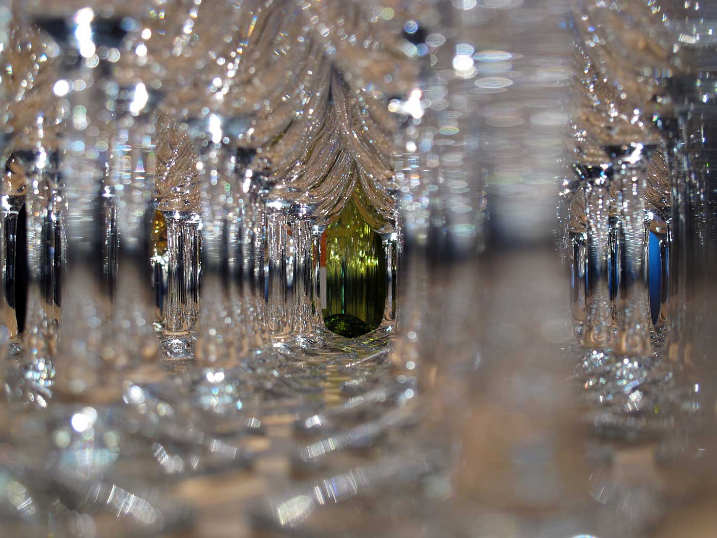 Reykjavík. Wine glasses during an opening event. - V. (19 January 2013)