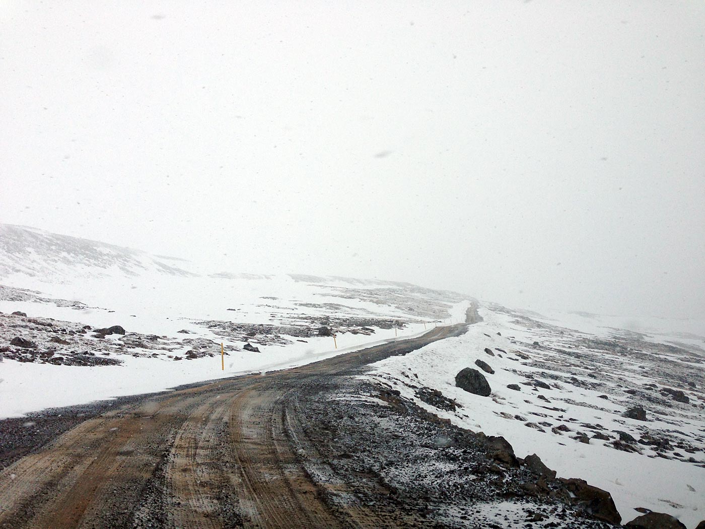 Djúpavík. Around Easter in Djúpavík. Friday. - More snow! (29 March 2013)