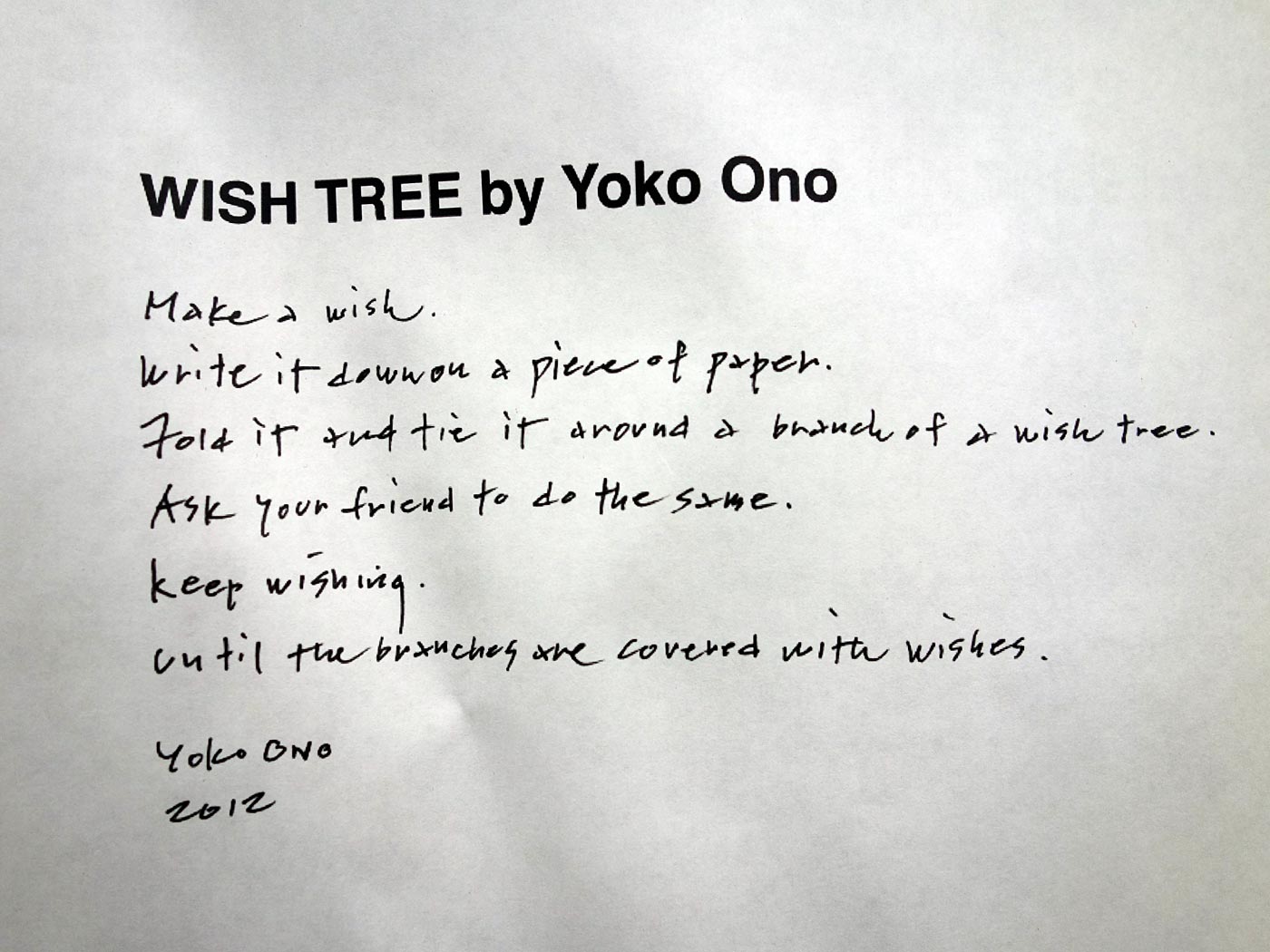 Viðey. Frühjahrsfahrt (mit Regen) nach Viðey. - Auf Viðey. VIII. WISH TREE von Yoko Ono :-). (10.05.2013)