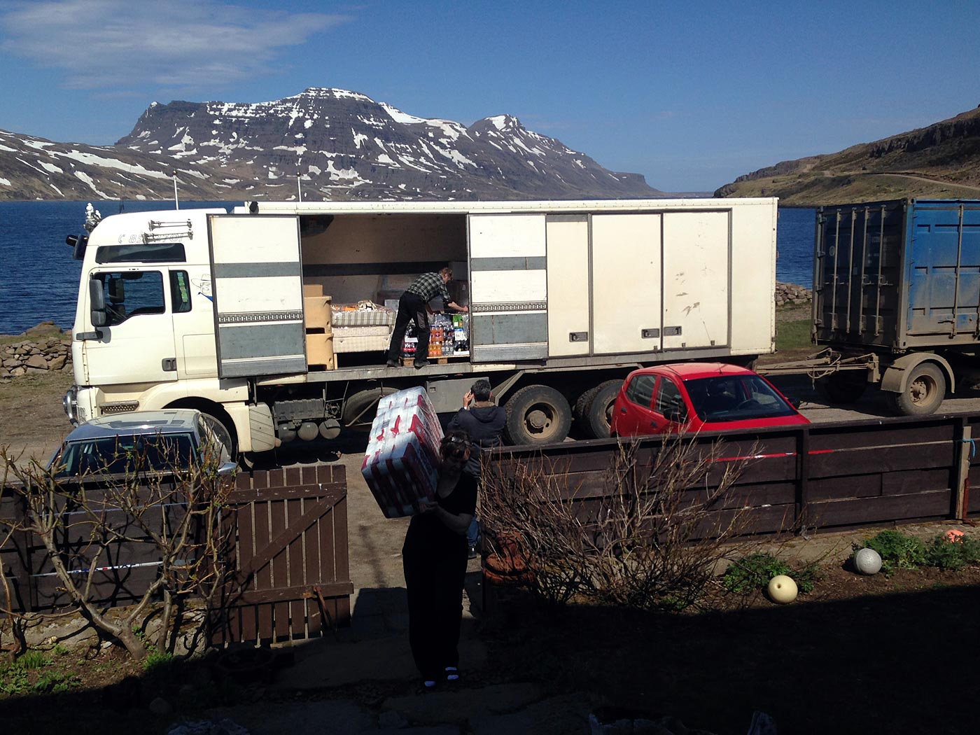 Djúpavík. Miscellaneous LVI. - The first supply by truck this year! (1 till 9 June 2013)