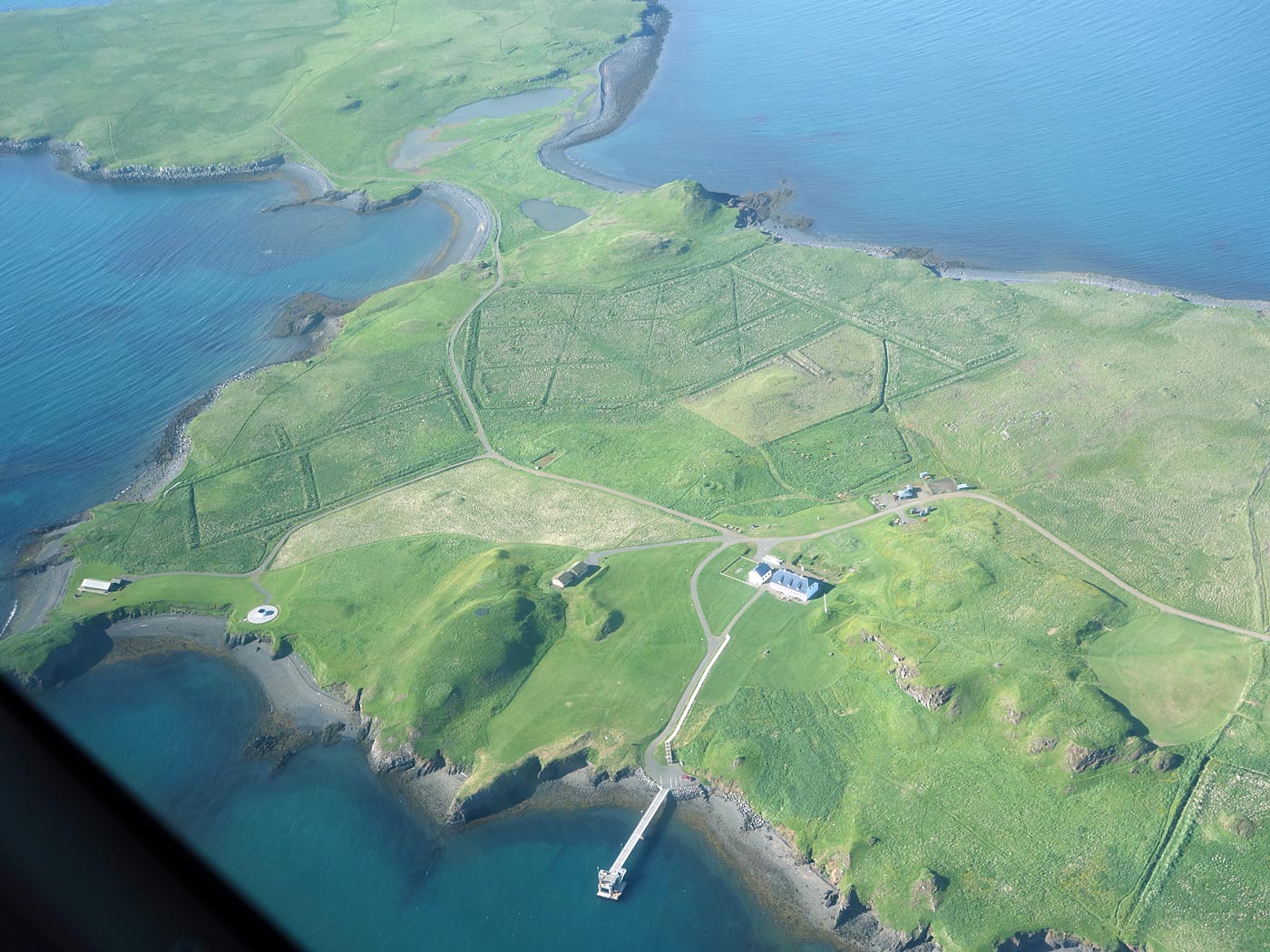 Between Djúpavík and Reykjavík. A flight. - Viðey island. (1 July 2013)