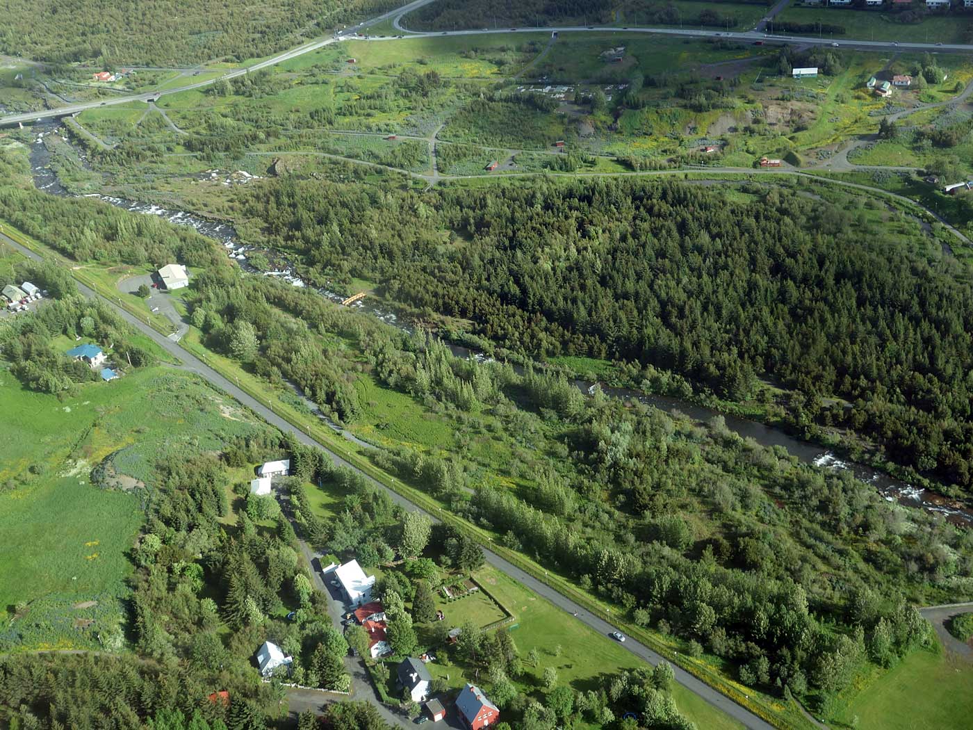 Between Djúpavík and Reykjavík. A flight. - Small paradise - Elliðaárdalur. (1 July 2013)