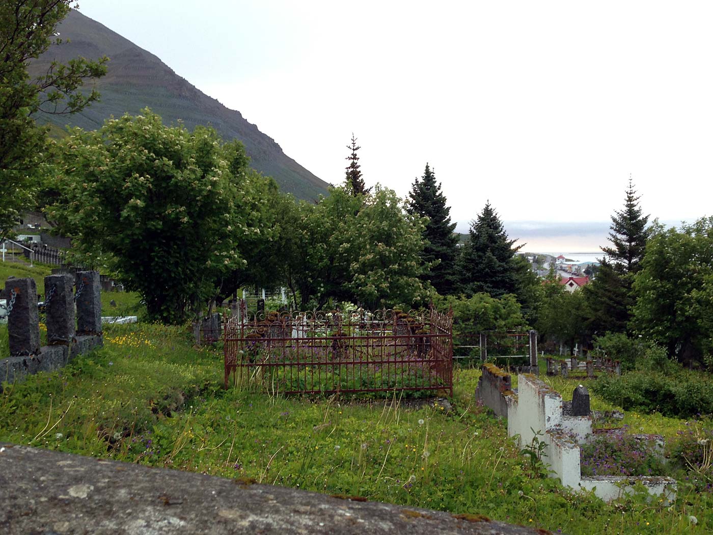 Around Iceland. Day VI. Langanes - Siglufjörður. - And the (old) cemetery in Siglufjörður. (7 July 2013)