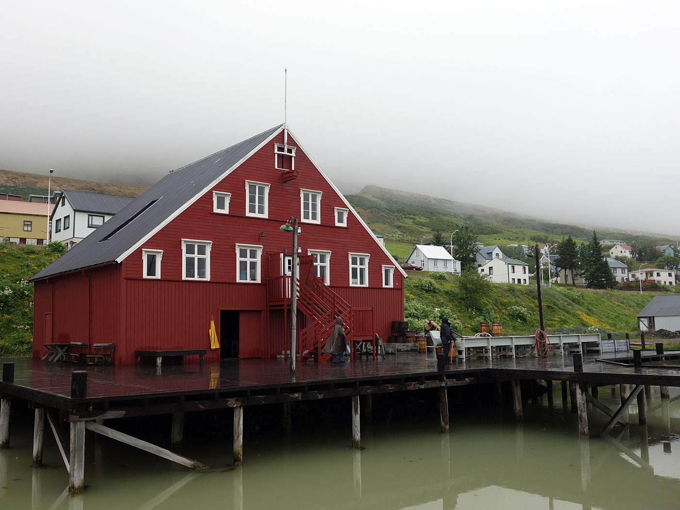 Around Iceland. Day VII. Siglufjörður - Djúpavík. - Siglufjörður. One of the three houses of the <a href='http://www.sild.is/en/' target='_blank' class='linksnormal'>Herring Era Museum</a>. (8 July 2013)