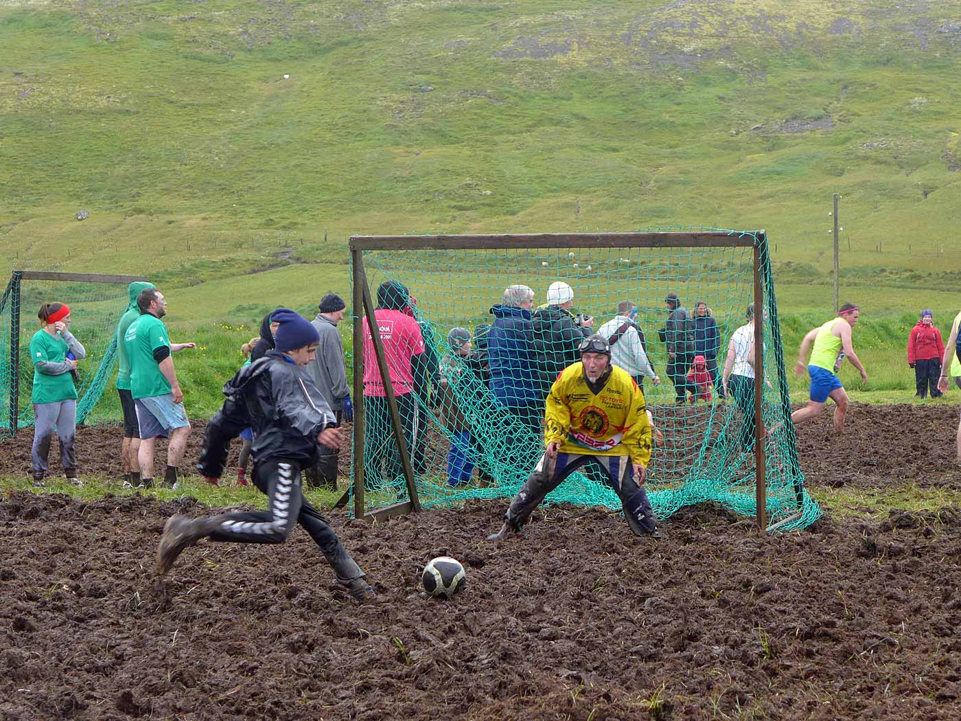 Árneshreppur. Mýrarbolti (Swamp Soccer). - Kristinn Ari (Djúpavík). (3 August 2013)