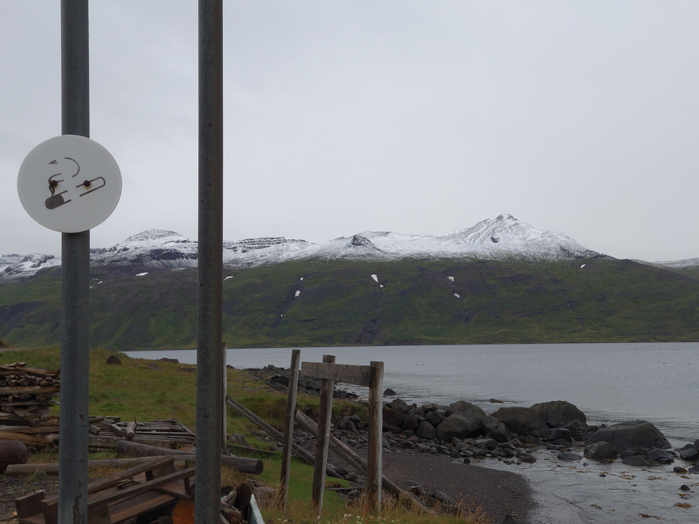 Djúpavík. Miscellaneous LXVII. - First snow in/near Djúpavík in summer 2013 (August 20). But only for a few hours ... (19 till 25 August 2013)