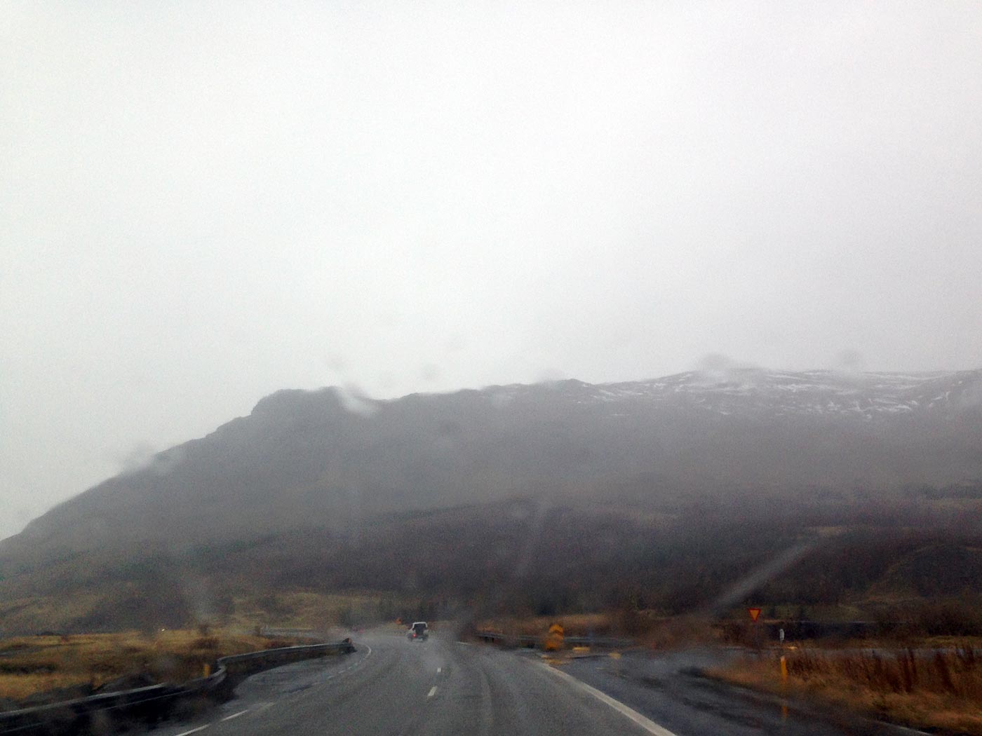 Reykjavík - Djúpavík. Clouds. - Rain in/near Reykjavík. (11 October 2013)