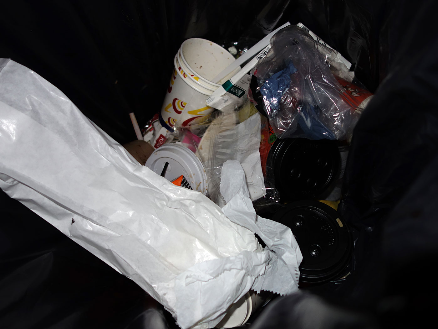 Reykjavík. Trash bins (on Laugavegur, at night). - Late at night a view in trash bins on Laugavegur. I. (2 November 2013)