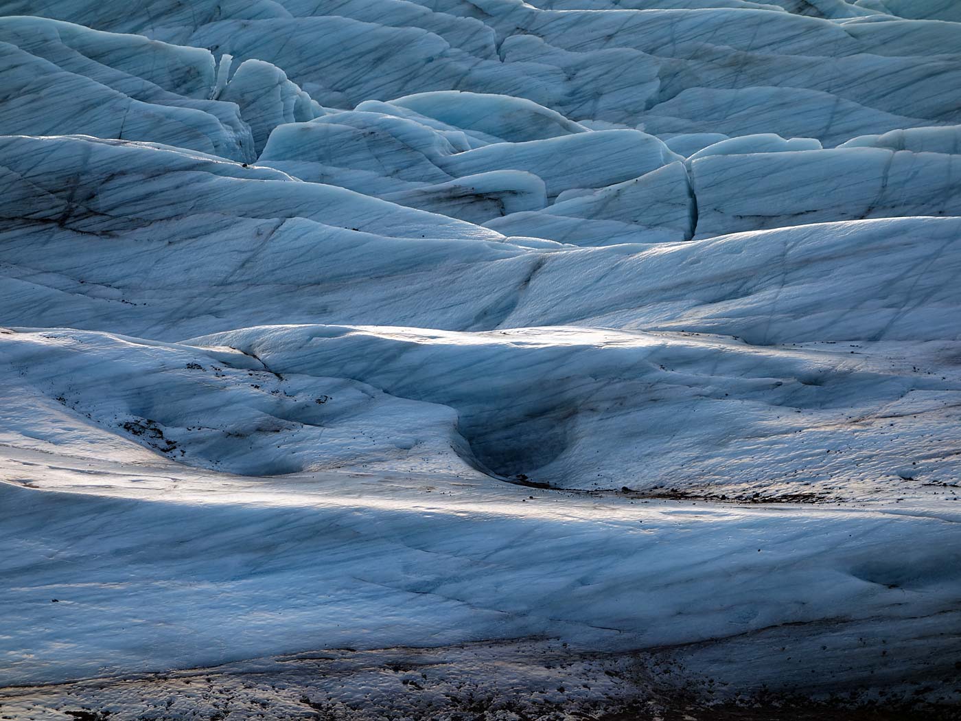 Südosten. Skaftafell, Svínafellsjökull. - Gletscherzunge Svínafellsjökull. (16.11.2013)