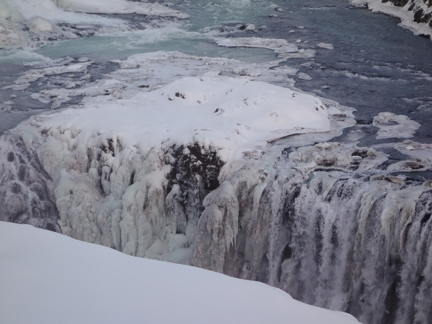 Golden Circle. Frozen Circle. - Gullfoss. Frozen Gullfoss, amazing. III. (2 January 2014)