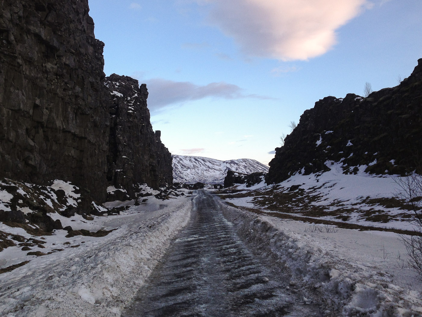 Þingvellir. Short trip. - Þingvellir, the small cannion. I. (5 January 2014)