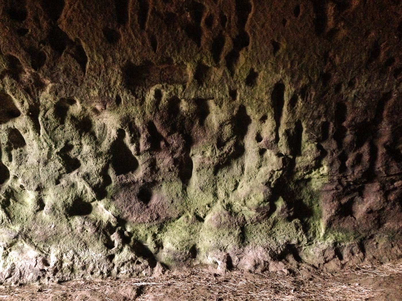 South Coast. Part 2 - Cave Rütshellir. - Wall inside the cave <a href='http://jeramydodds.squarespace.com/speculative-non-fiction/' target='_blank' class='linksnormal'>Rútshellir</a>. II. (18 January 2014)