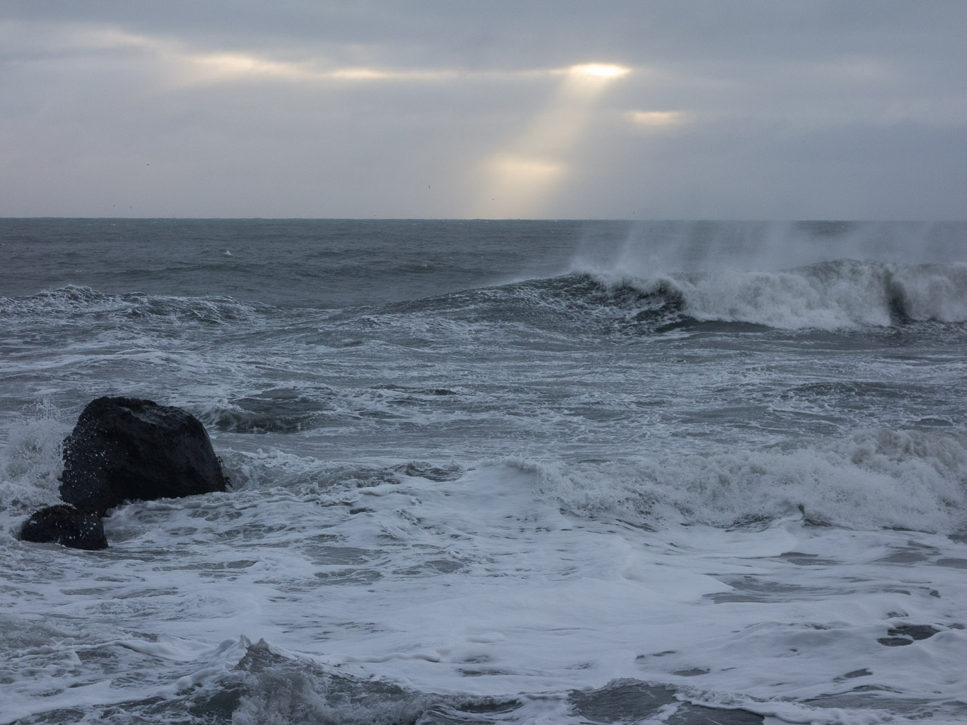 South Coast. Part 5 - Reynissandur und Reynisdrangur (Vík). - Reynissandur, close to Vík. XII. (18 January 2014)