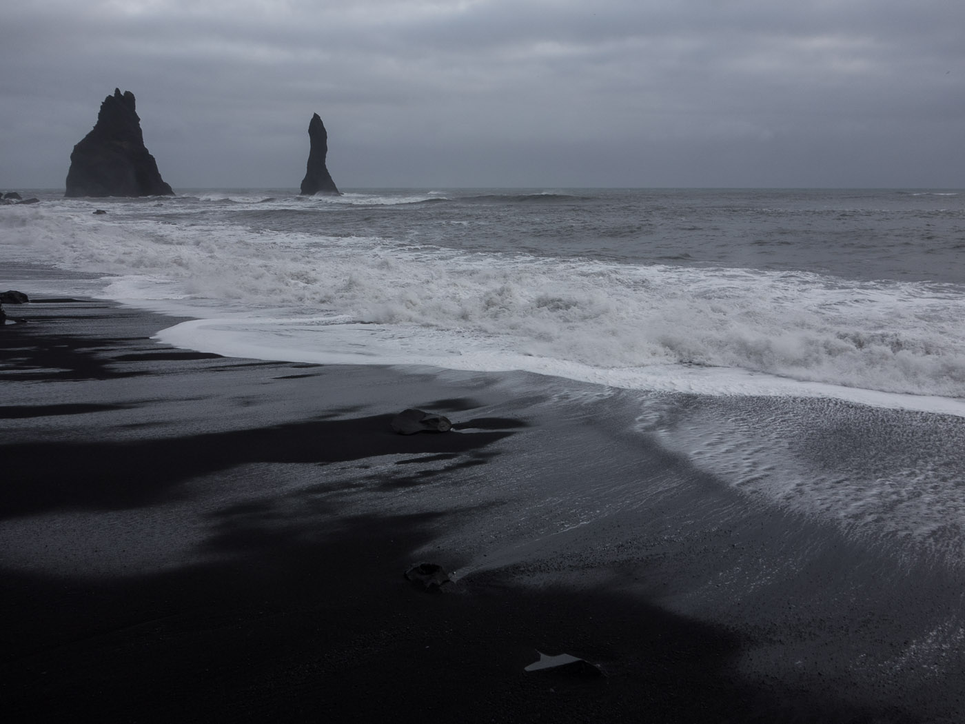 South Coast. Part 5 - Reynissandur und Reynisdrangur (Vík). - Reynissandur, close to Vík. XIV. (18 January 2014)