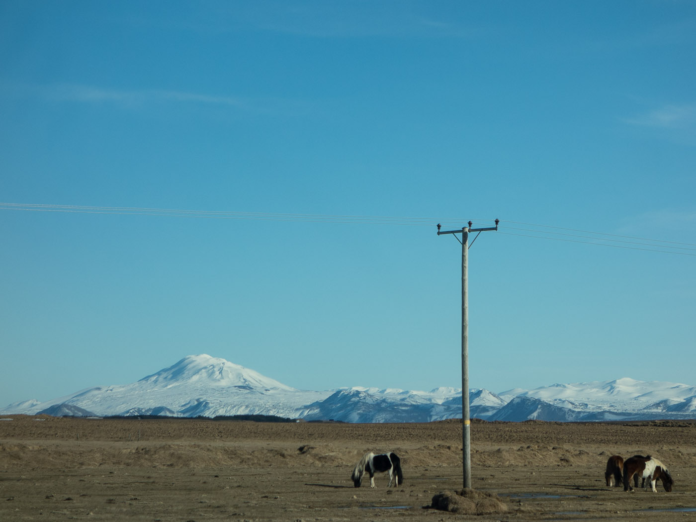 South coast. Driving to (near) Vík! - Ringroad, Mt. Hekla (without any cloud!). (1 March 2014)