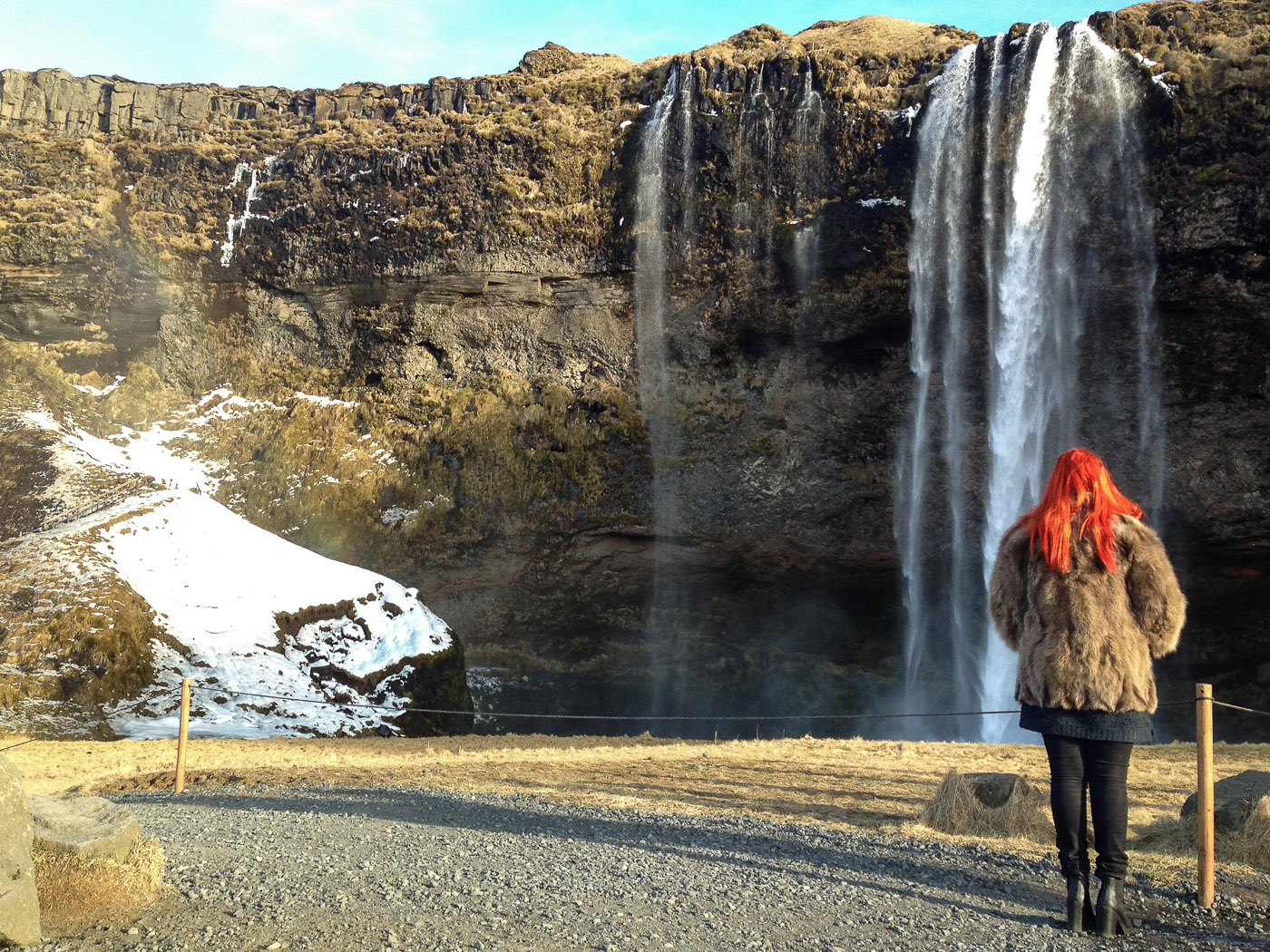 South coast. Driving to (near) Vík! - Seljalandsfoss. I. (1 March 2014)