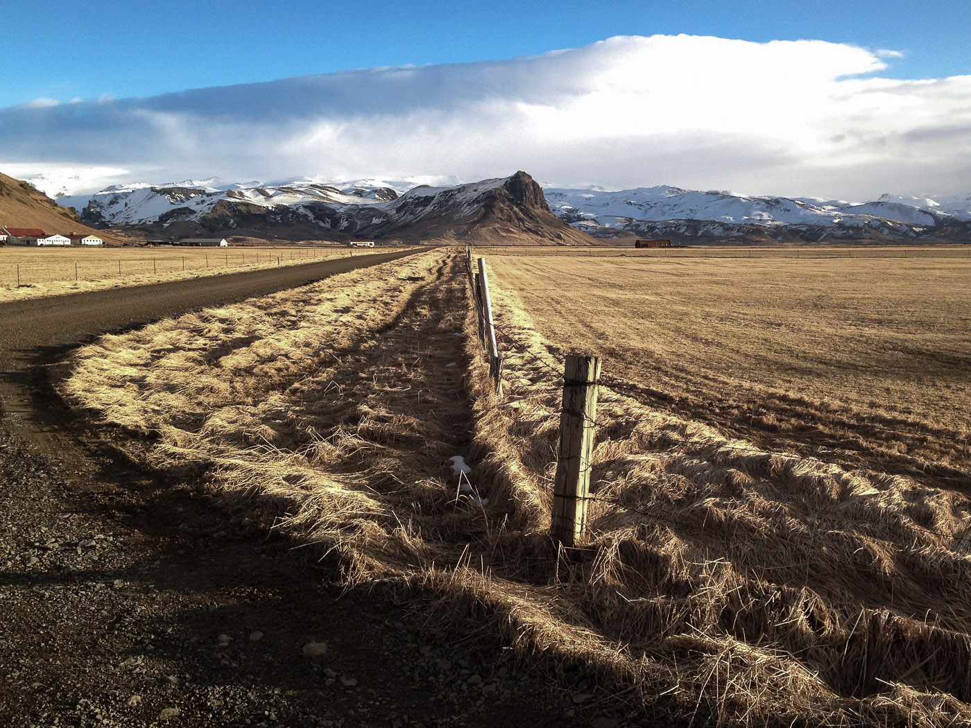 South coast. Driving back to Reykjavík! - Beside Mt. Pétursey. Out for a short hike. I. (2 March 2014)