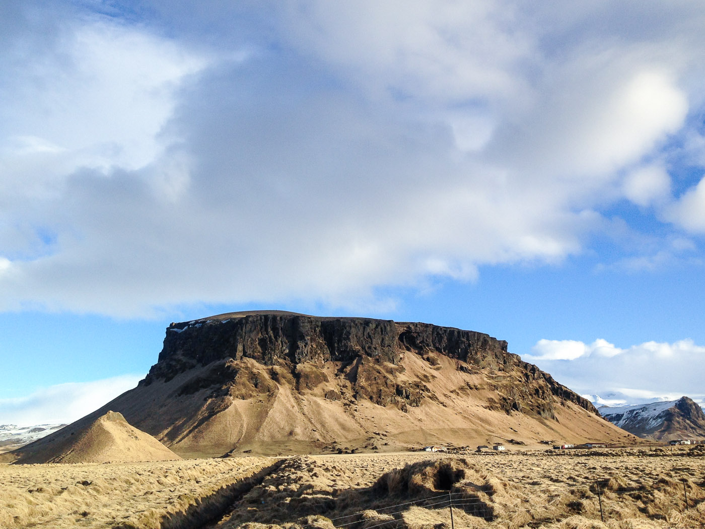 South coast. Driving back to Reykjavík! - In front of Mt. Pétursey. Out for a short hike. II. (2 March 2014)