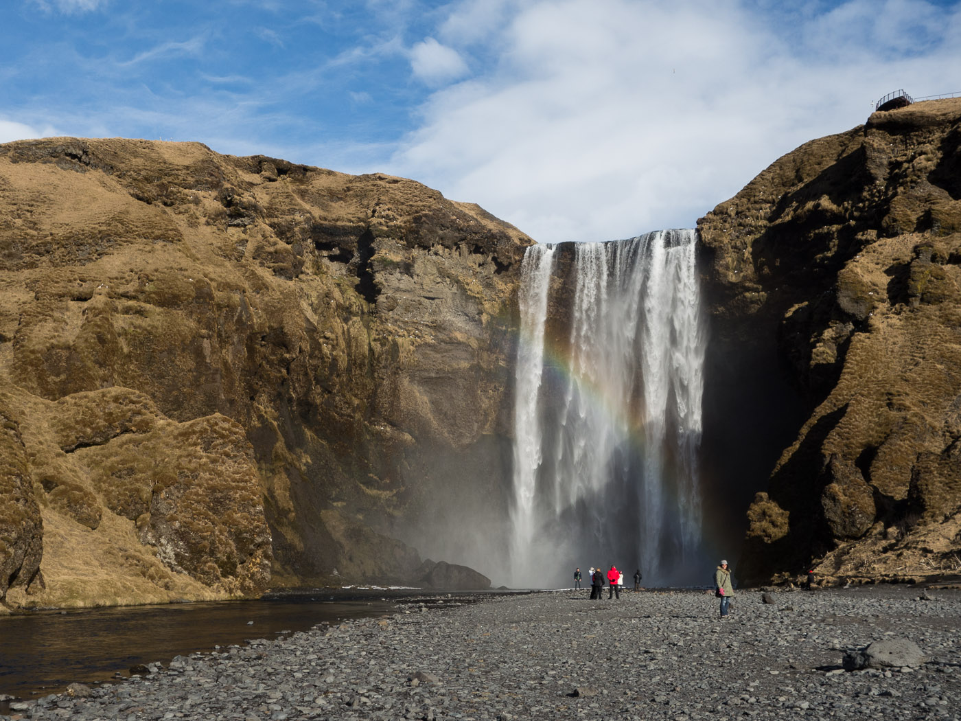 South coast. Driving back to Reykjavík! - Some time later, at Skógafoss. I. (2 March 2014)