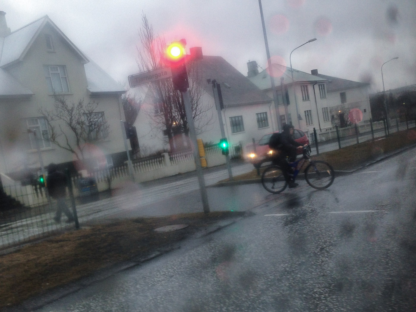 Reykjavík. Miscellaneous LXXV. - Me, delivering mail. In snow (my favorite kind of weather for delivering mail). (5 till 26 March 2014)