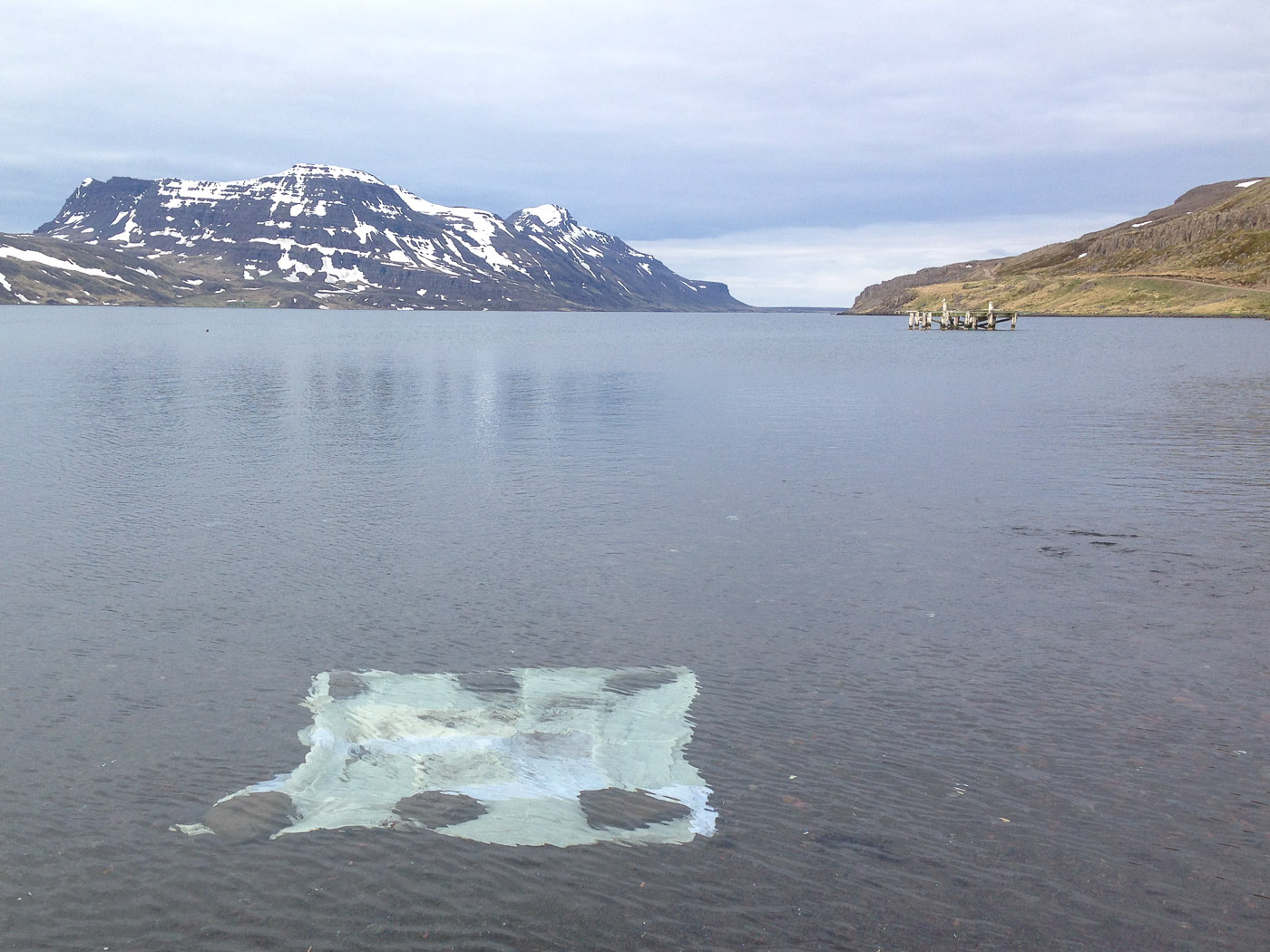 Djúpavík. Week 1. - Artwork. Not only this object in water. (26 May till 1 June 2014)