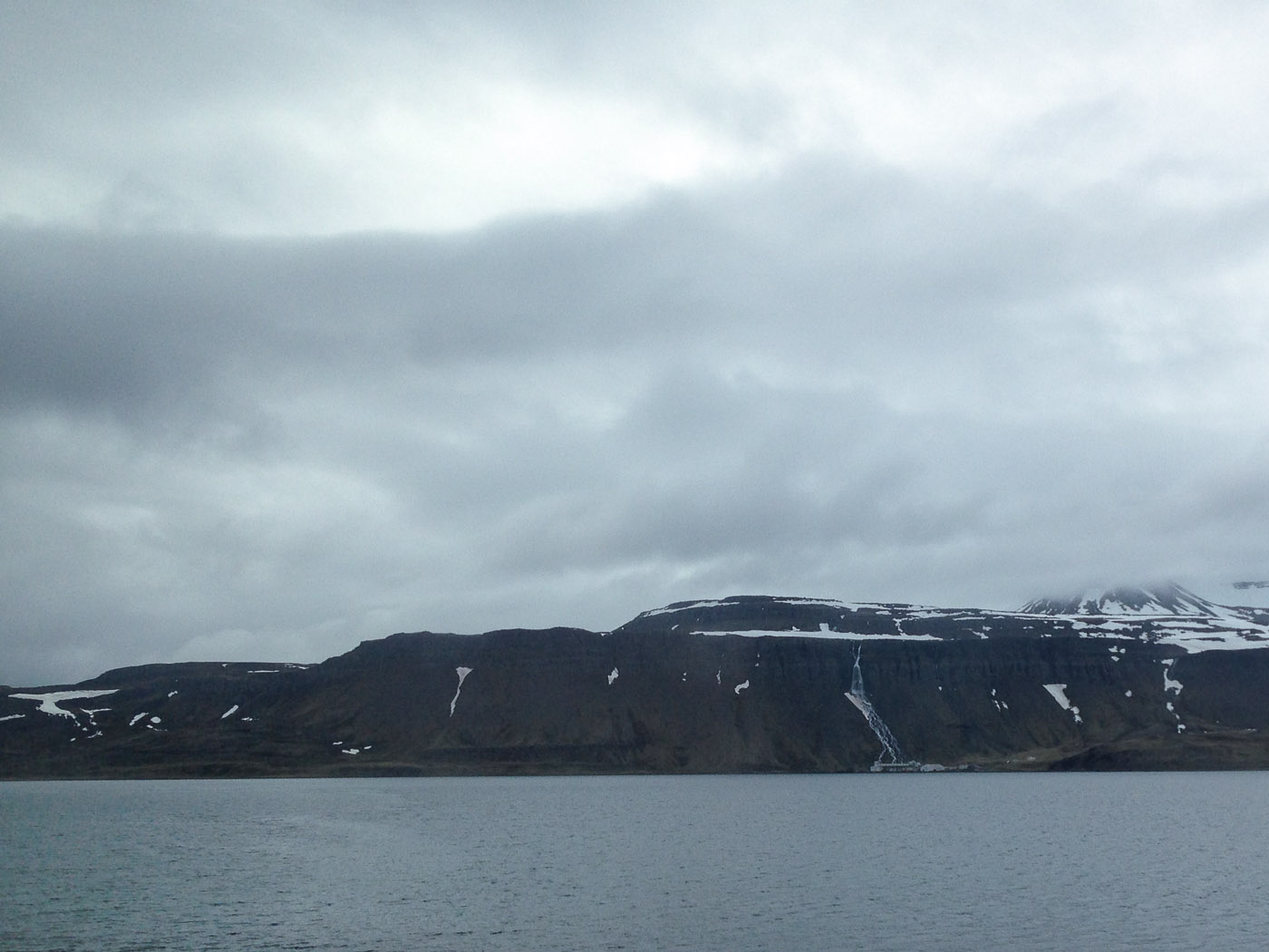 Djúpavík. Week 1. - On the way to Trékyllisvík. View back to Djúpavík. (26 May till 1 June 2014)