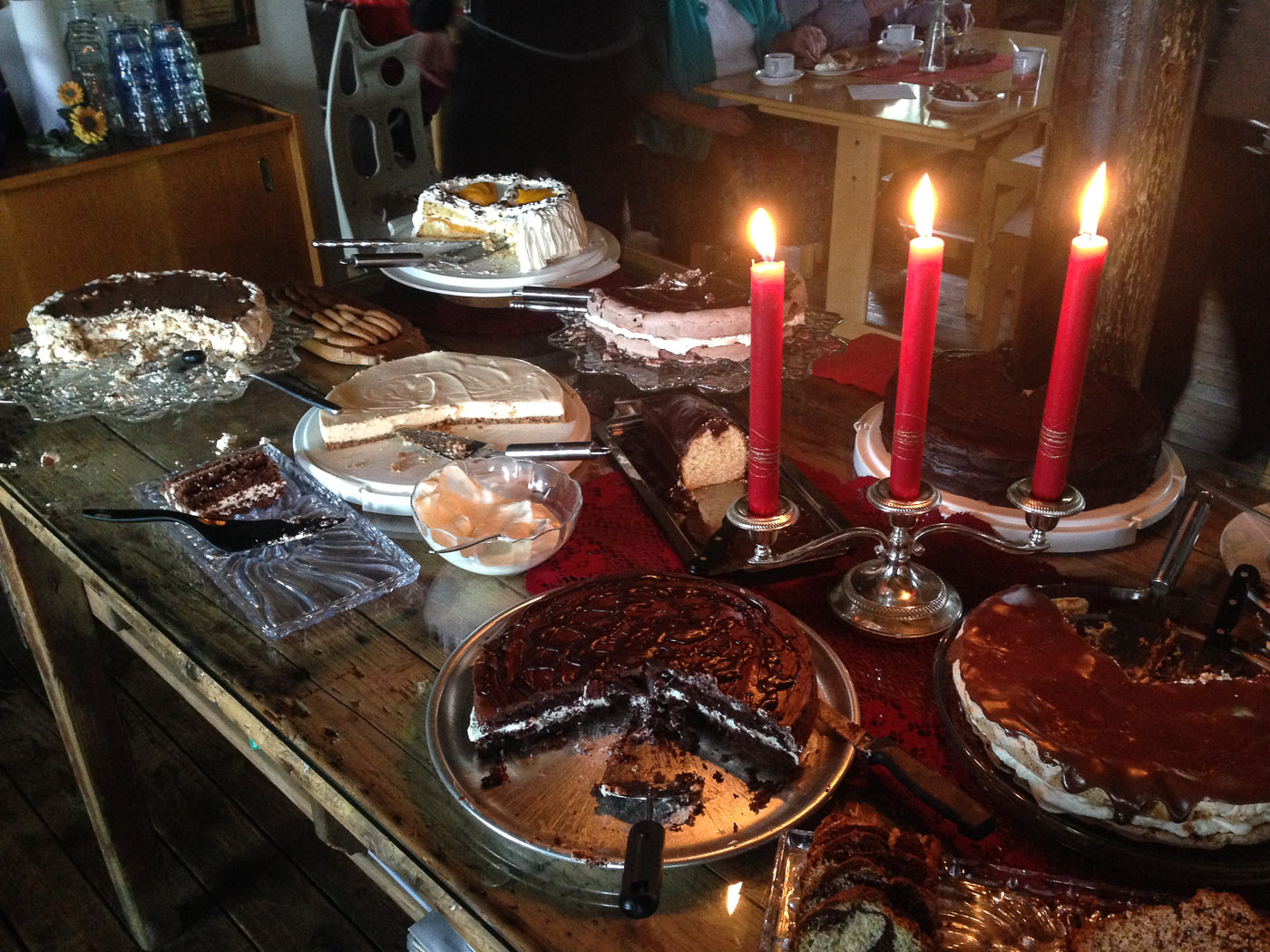 Djúpavík. Week 6. - Our cake buffet (the second one this year) ... (30 June till 6 July 2014)