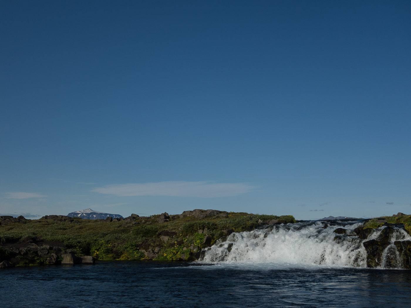 Northern Iceland - Back to Svarfaðardalur. On vacation. - But a river (Grafarlandaá) and a small waterfall (Gáski). (25 July 2014)