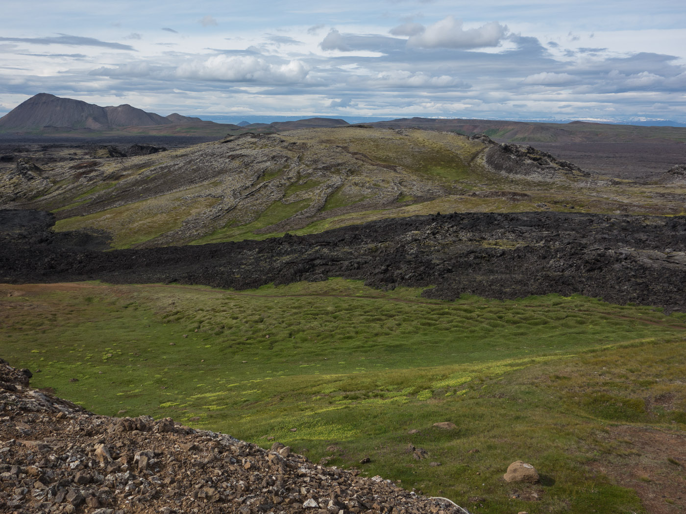 Northern Iceland - Back to Svarfaðardalur. On vacation. - The Lavafield of Leirhnjúkur. VI. Old and new lava. (25 July 2014)