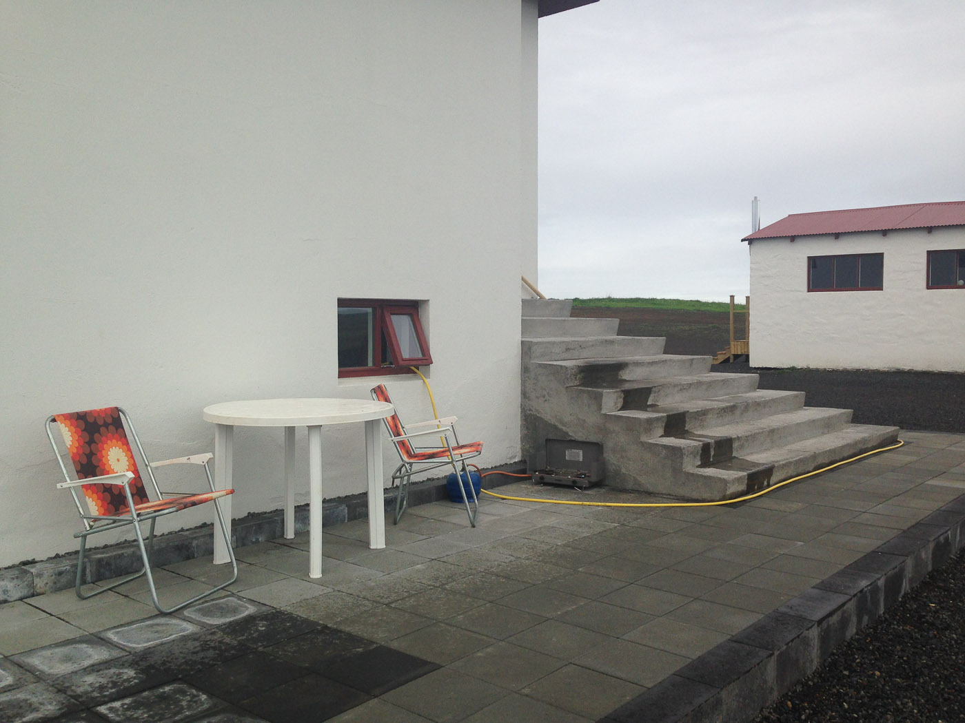 Addendum: A 'guest'house, somewhere ... - You would like to spend some time outside because you are in Iceland? Use the cozy garden furniture here or ... (July 2014)