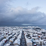 3 January 2015 – Reykjavík. Three times view from Hallgrímskirkja. (3 pictures)