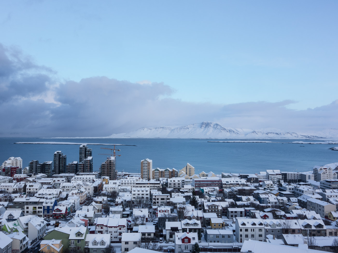 Reykjavík. Three times view from Hallgrímskirkja. - Reykjavík from above. II. (3 January 2015)