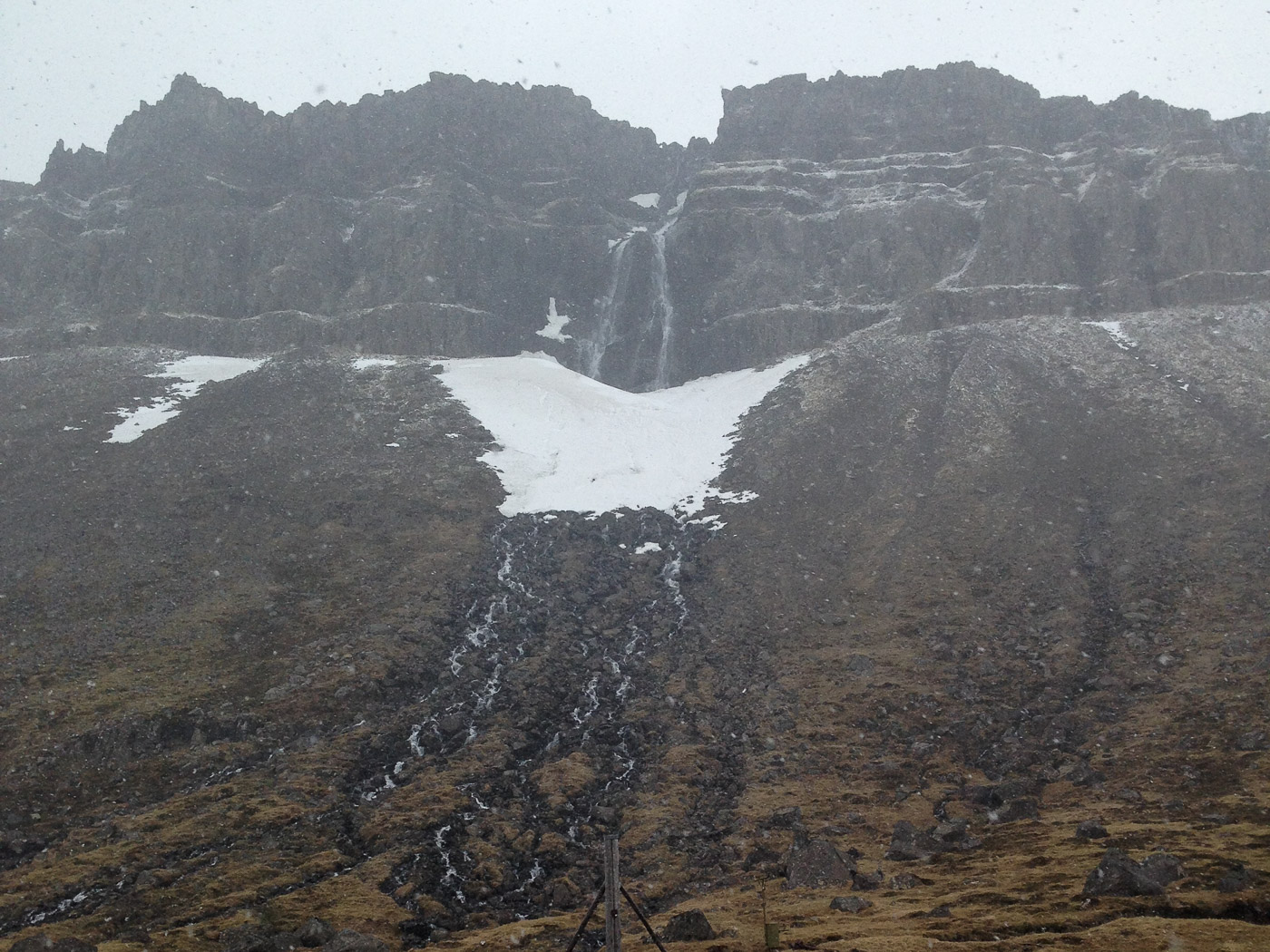 Djúpavík. Djúpavík in June. - Djúpavík waterfall in the begin of June. (1 till 30 June 2015)