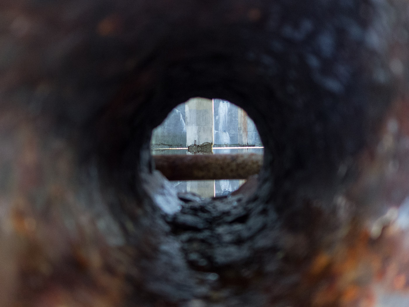 Djúpavík. Djúpavík in June. - Old herring factory. II. And the view into a tank .... (1 till 30 June 2015)